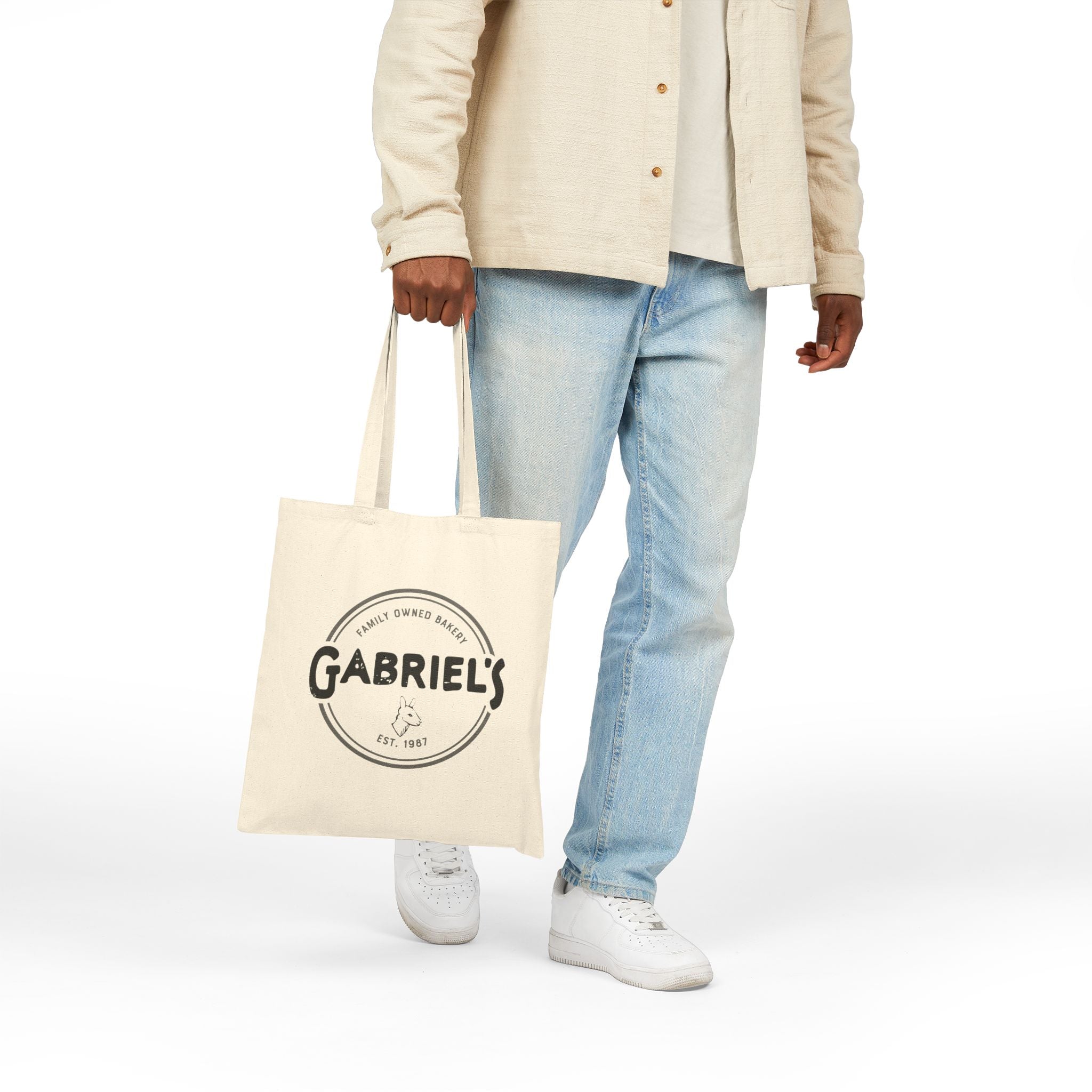 Vintage Logo Canvas Tote Bag