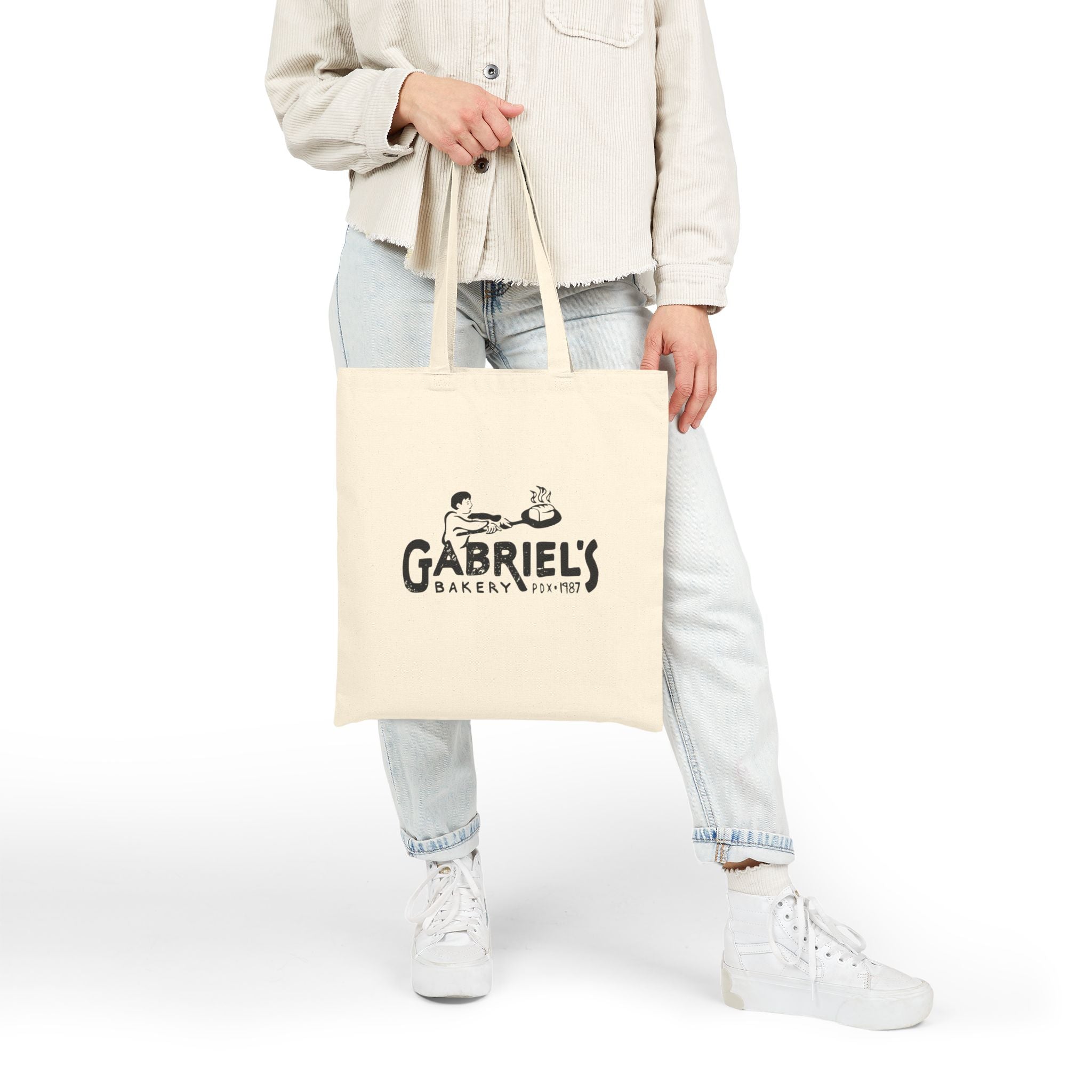Vintage Logo Canvas Tote Bag